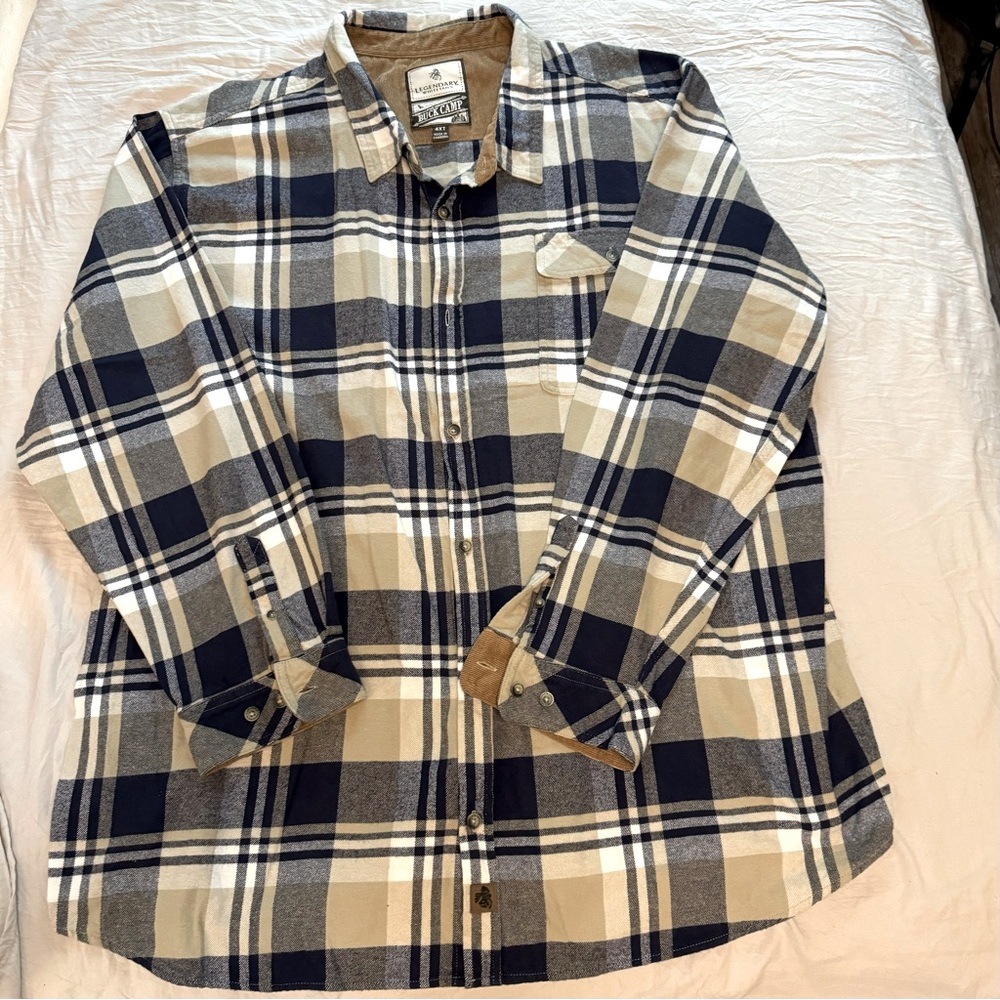 Legendary Whitetails heavy flannel plaid shirt 4XT